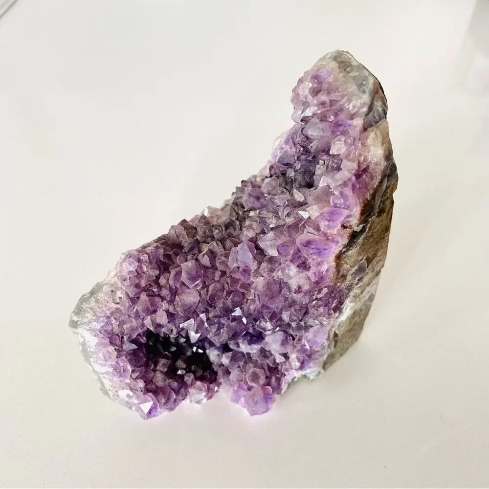 Purple Rough Raw Crystal 4” Amethyst Stone Accent Decor Zen Gemstone Yoga
